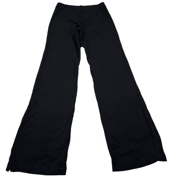 READ Anthropologie Low Rise Ankle Zip Wide Leg Pants Black Size 0 Stretch - Picture 3 of 12